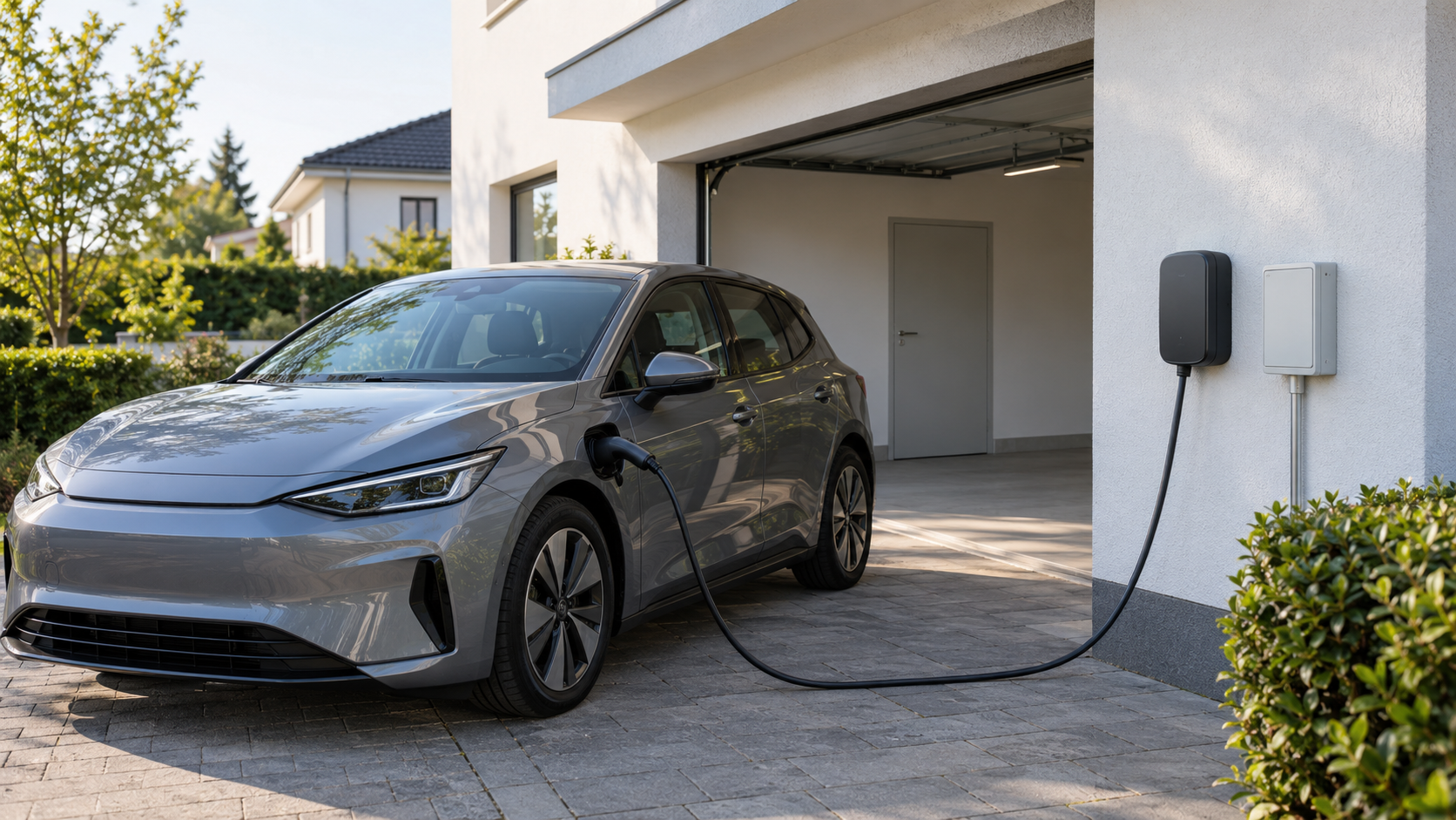 Elektromobil nabíjaný domácim wallboxom s dynamickým riadením výkonu